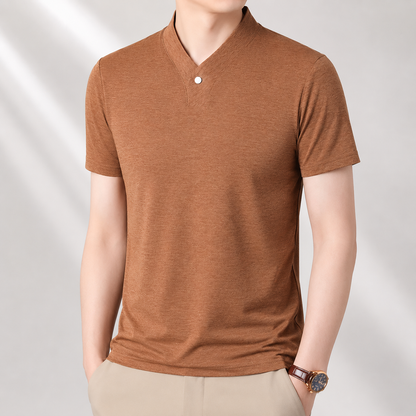 Alden One-Button V-Neck Tee
