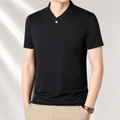 Alden One-Button V-Neck Tee