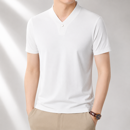 Alden One-Button V-Neck Tee