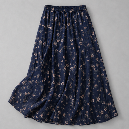 Dahlia Cotton Linen Maxi Skirt