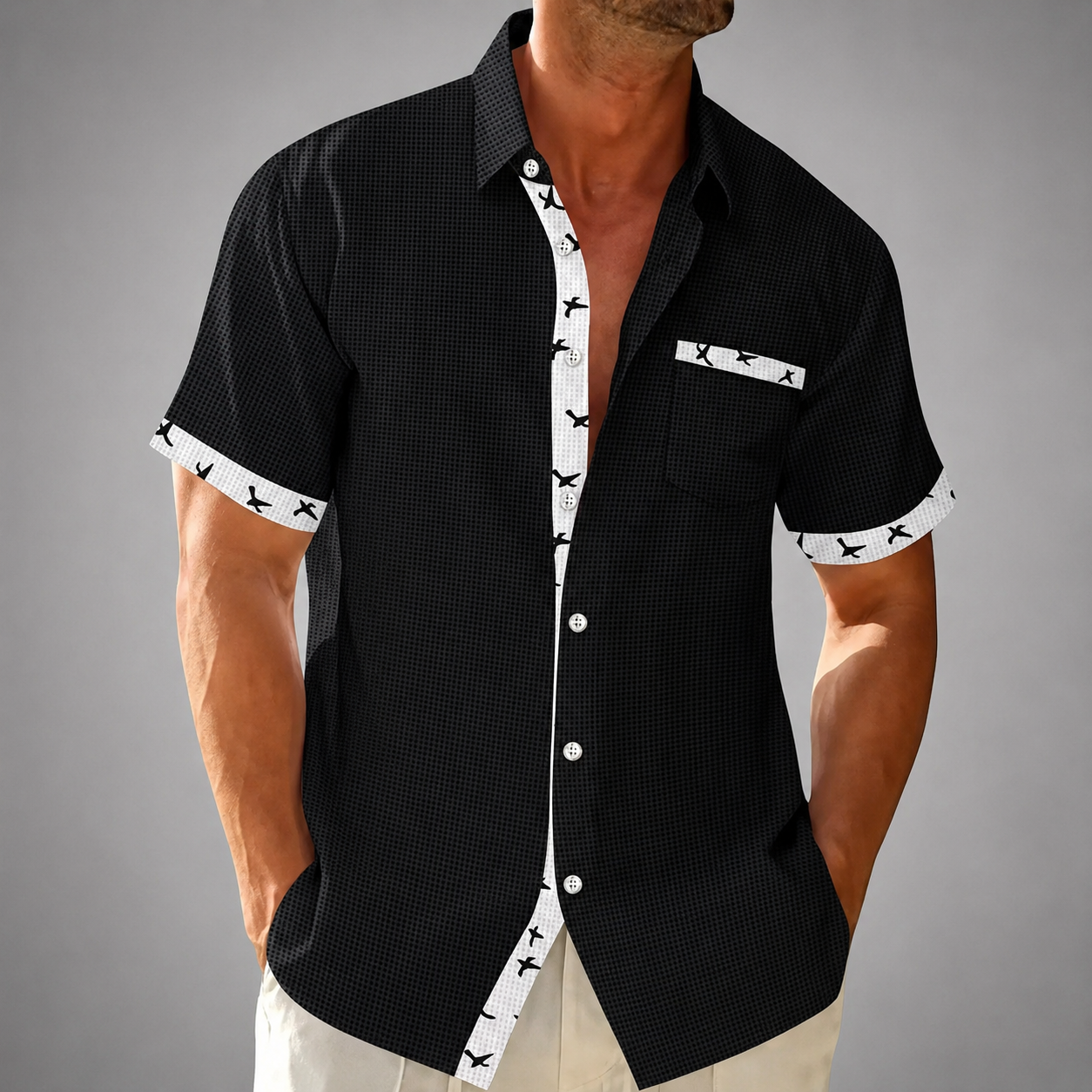Valerio Waffle Knit Polo