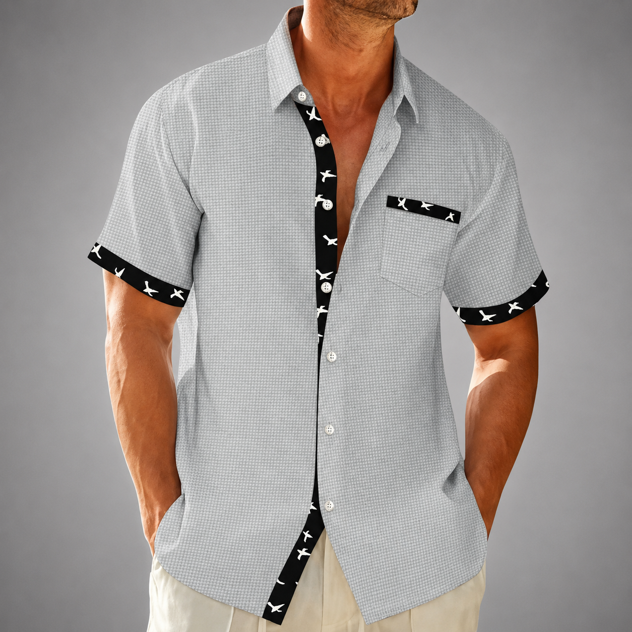 Valerio Waffle Knit Polo