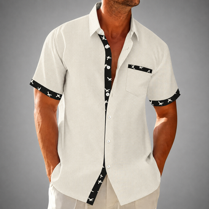 Valerio Waffle Knit Polo