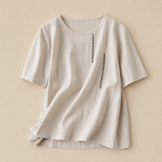Iris Cotton Linen Blouse