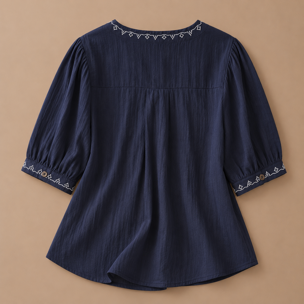 Solenne Cotton Linen Blouse