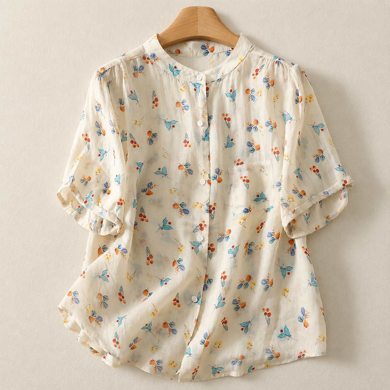 Roselle Cotton Linen Blouse