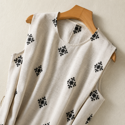 Madeline Cotton Linen Dress