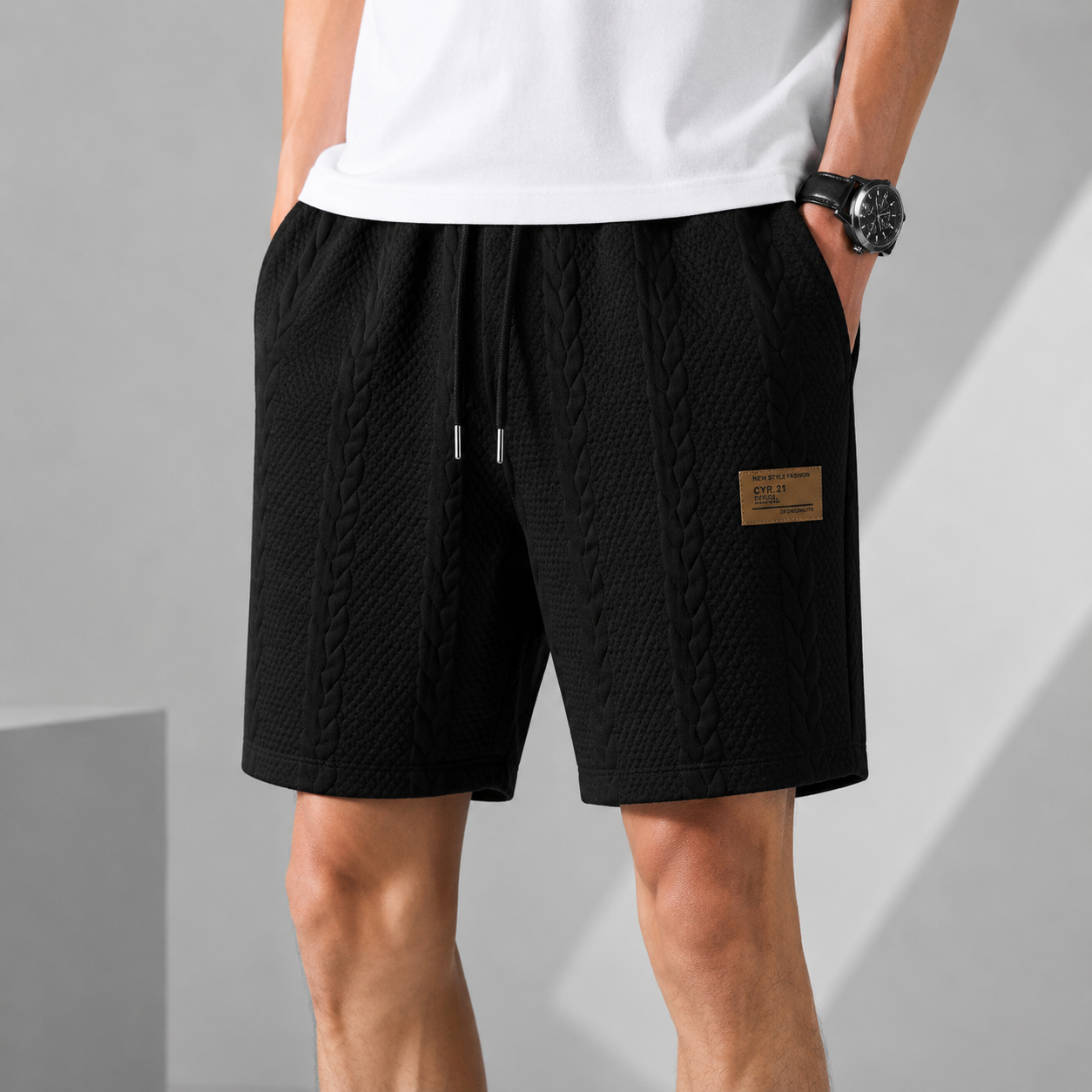 Hudson Cable Knit Shorts