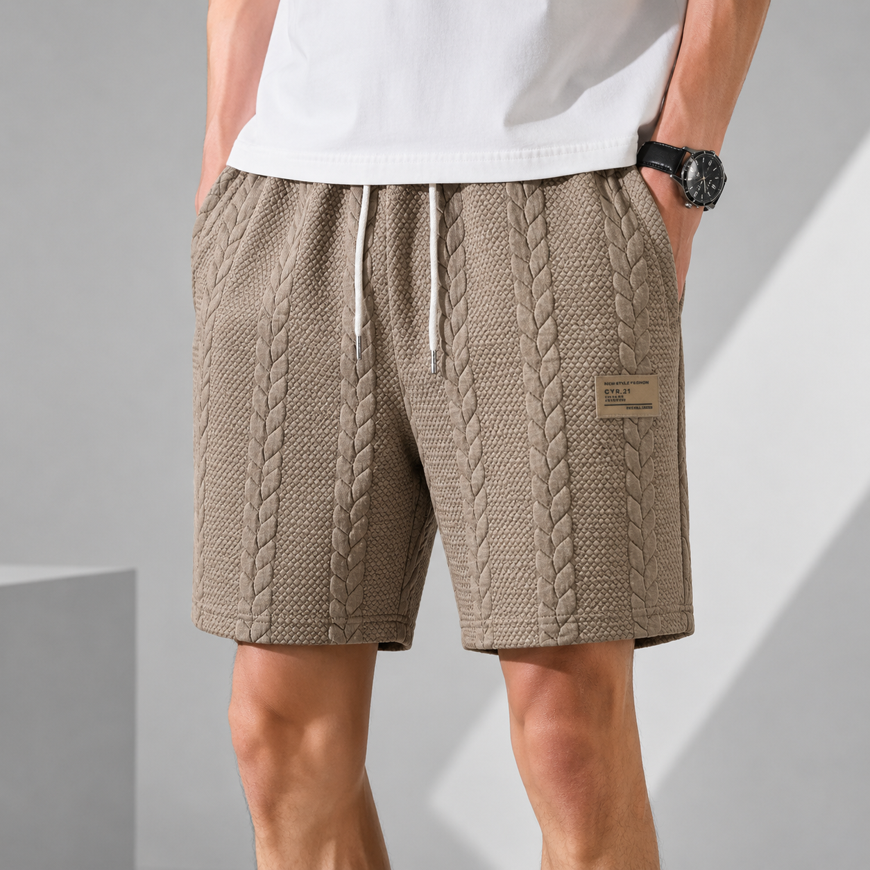 Hudson Cable Knit Shorts