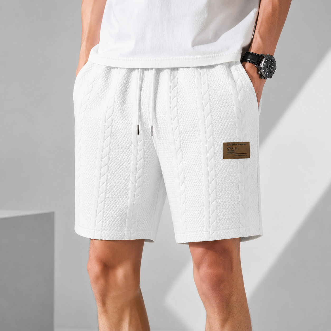 Hudson Cable Knit Shorts