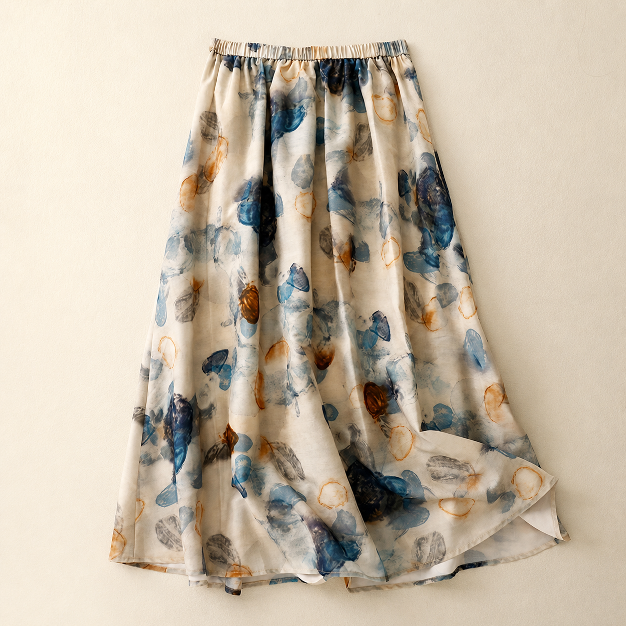 Odette Cotton Linen Midi Skirt