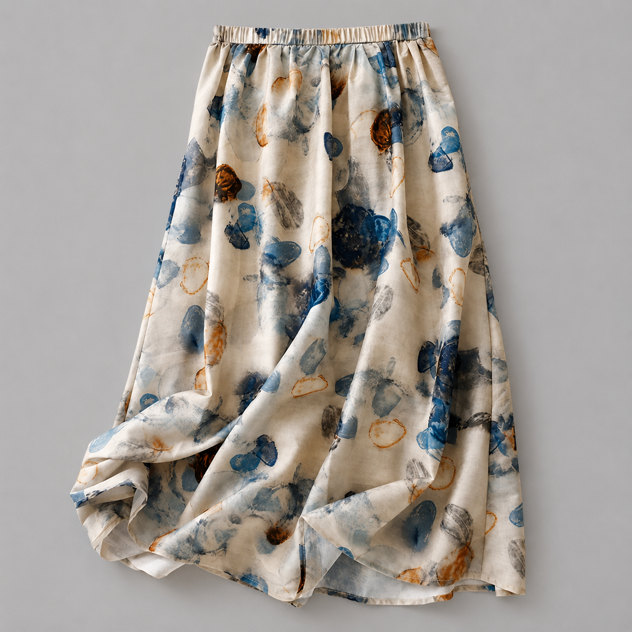 Odette Cotton Linen Midi Skirt