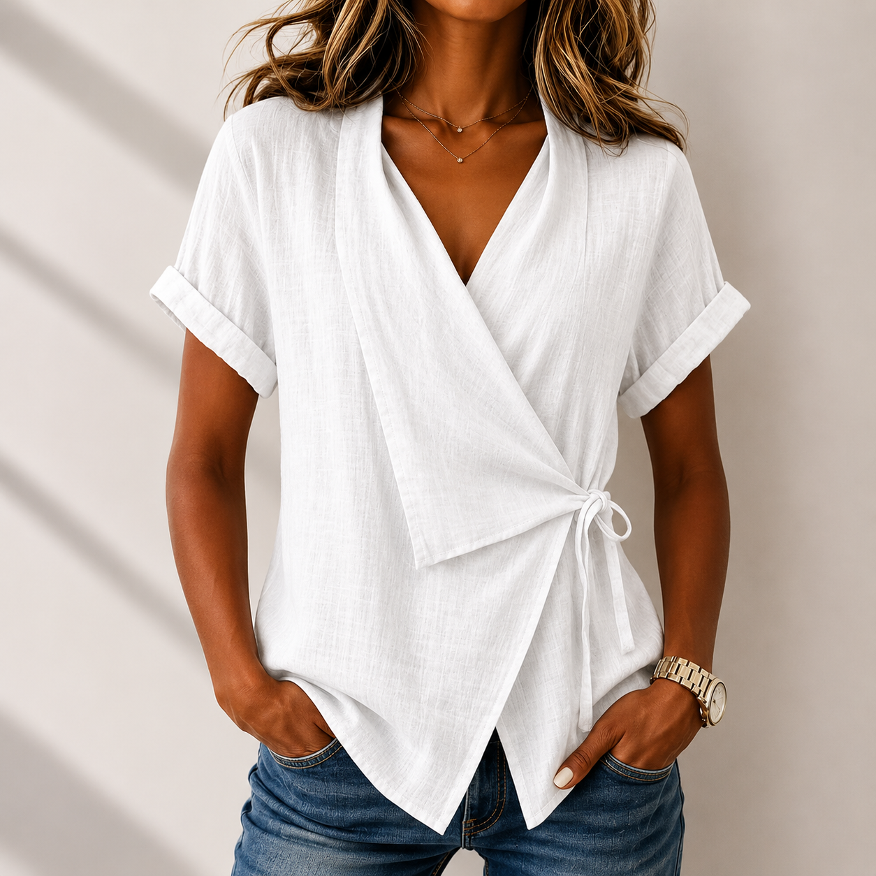 Celeste Wrap Blouse