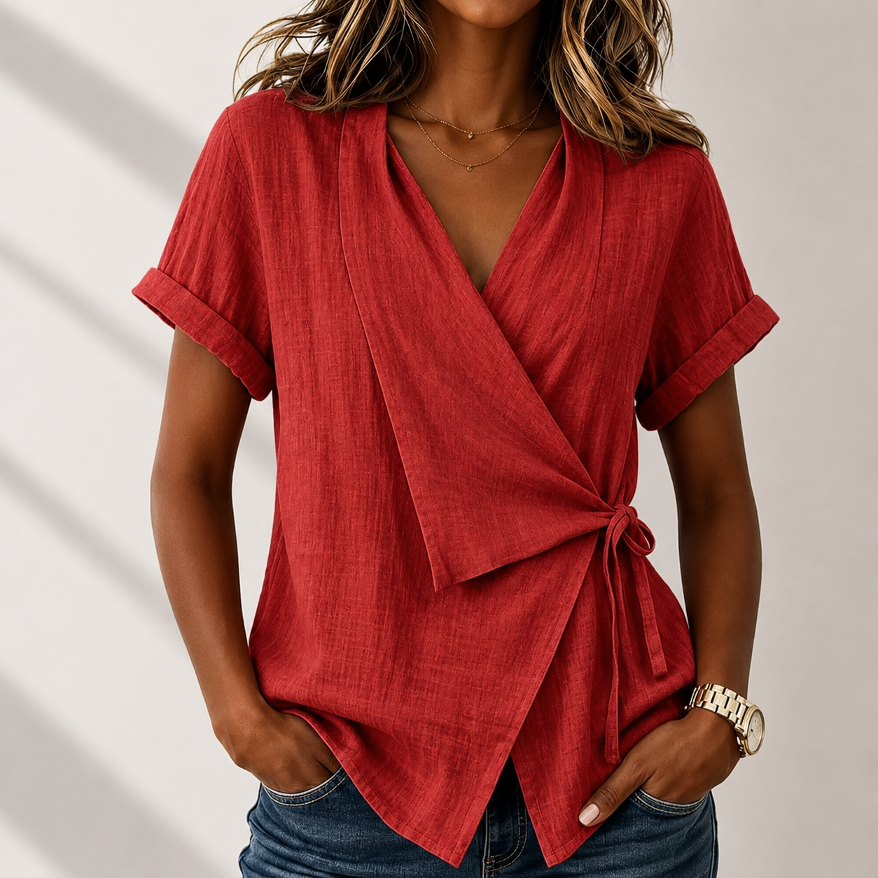 Celeste Wrap Blouse