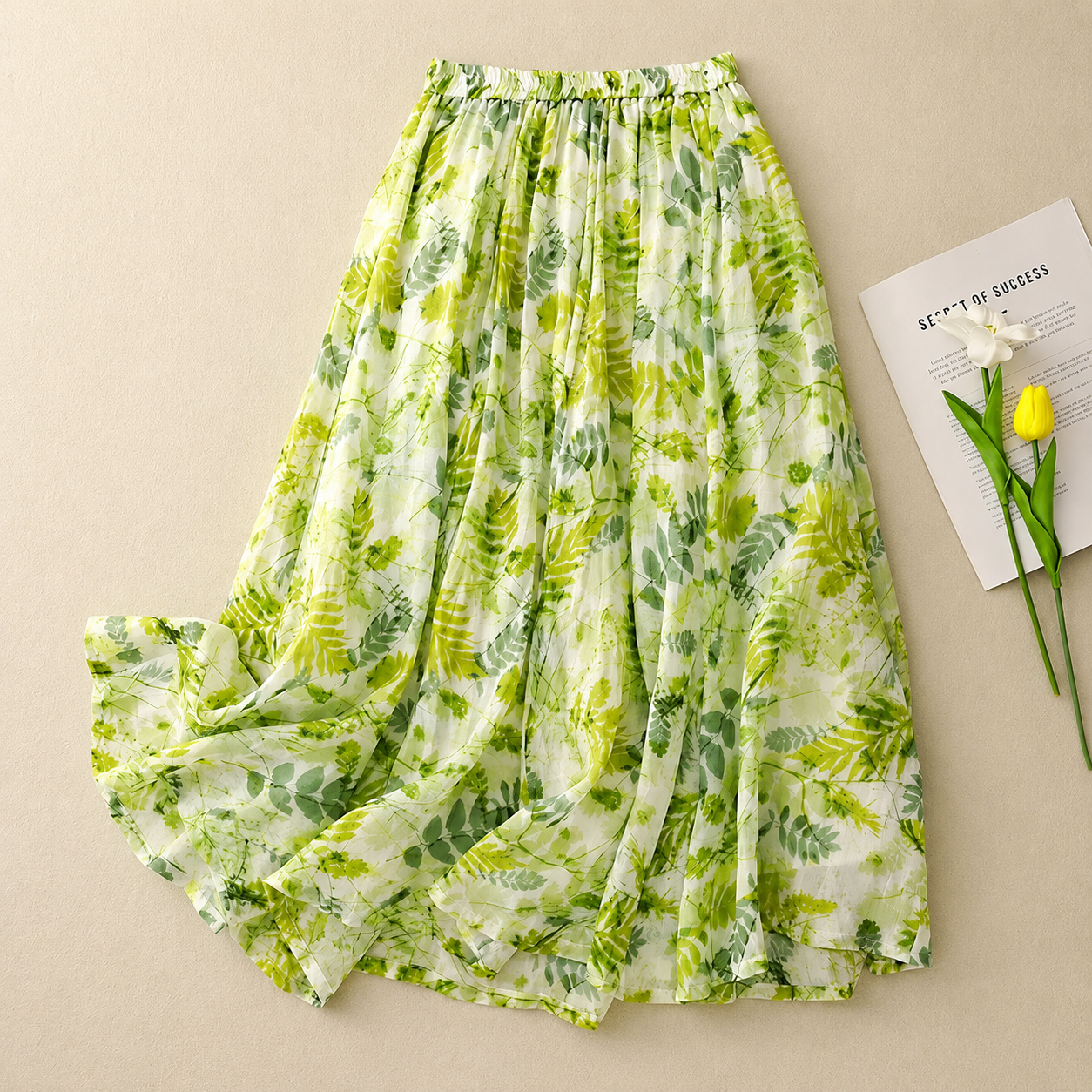 Willow Botanical Midi Skirt