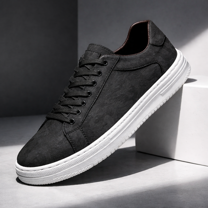 Thomas Geometric Leather Sneakers