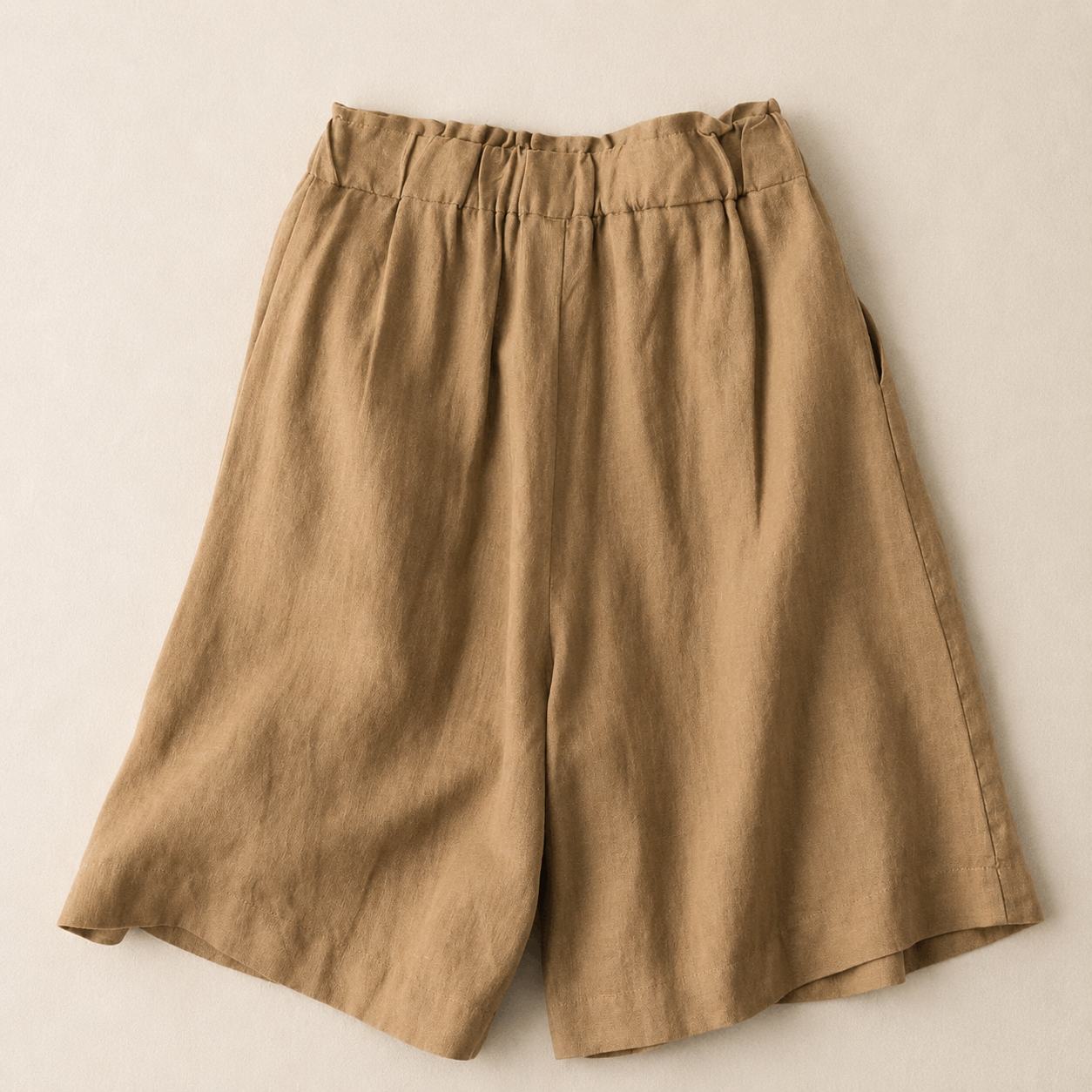 Rosalie Cotton Linen Pleated Shorts