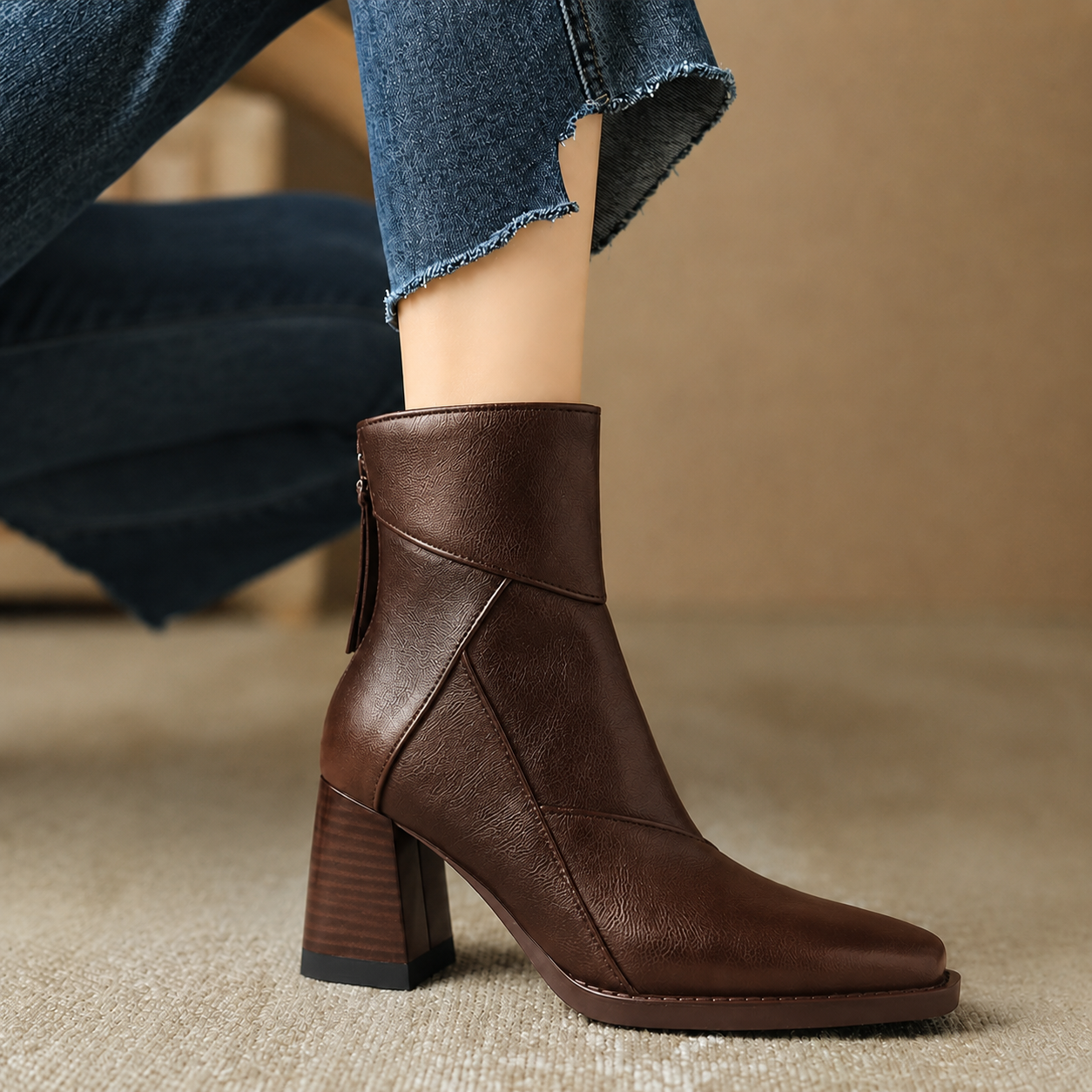 Adeline Leather Boots