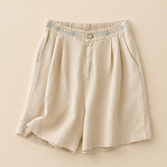 Maeve Cotton Linen Shorts