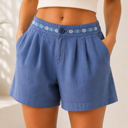Maeve Cotton Linen Shorts