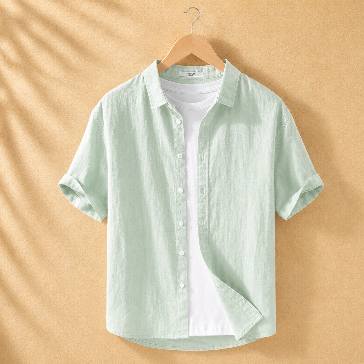 Benson Cotton Linen Button-Up Shirt