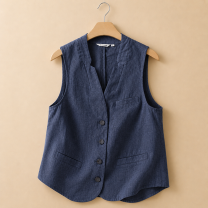 Mirelle Cotton Linen Vest