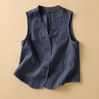 Mirelle Cotton Linen Vest