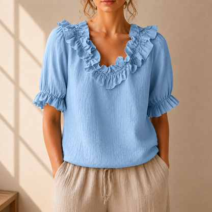 Linnea Ruffle Blouse