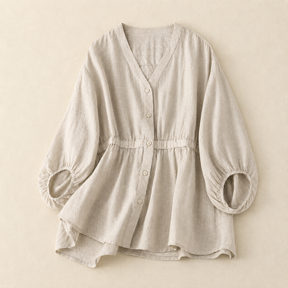 Aria Cotton Linen Blouse