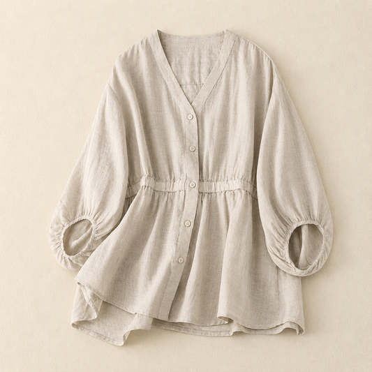 Aria Cotton Linen Blouse