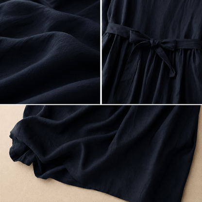 Delphine Cotton Linen Midi Dress