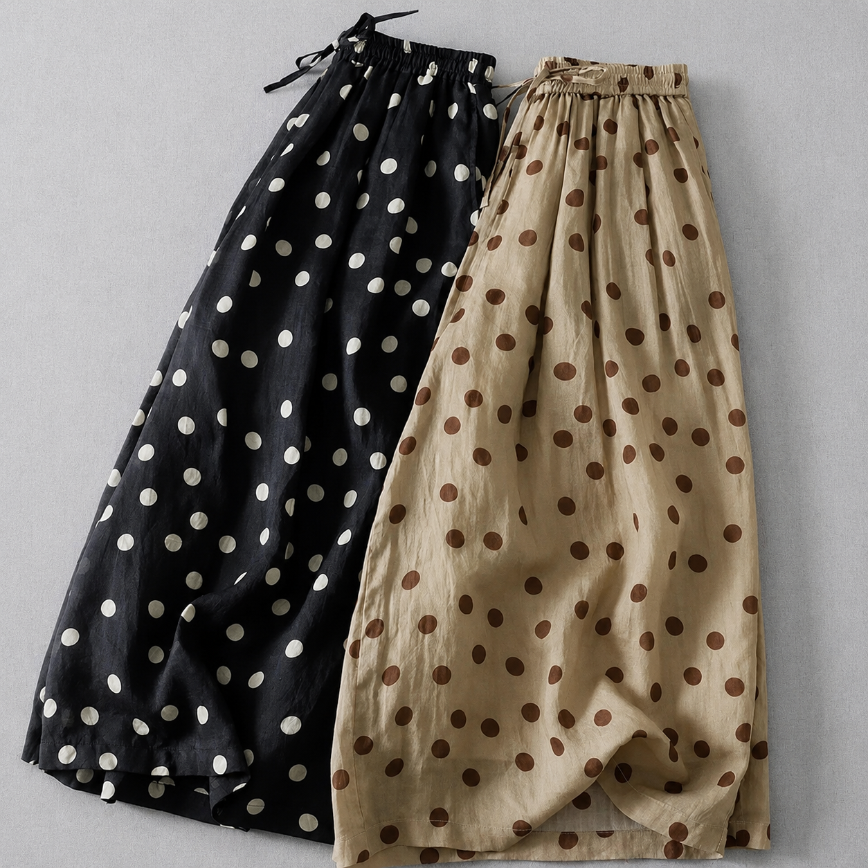 Brielle Cotton Linen Polka Pants