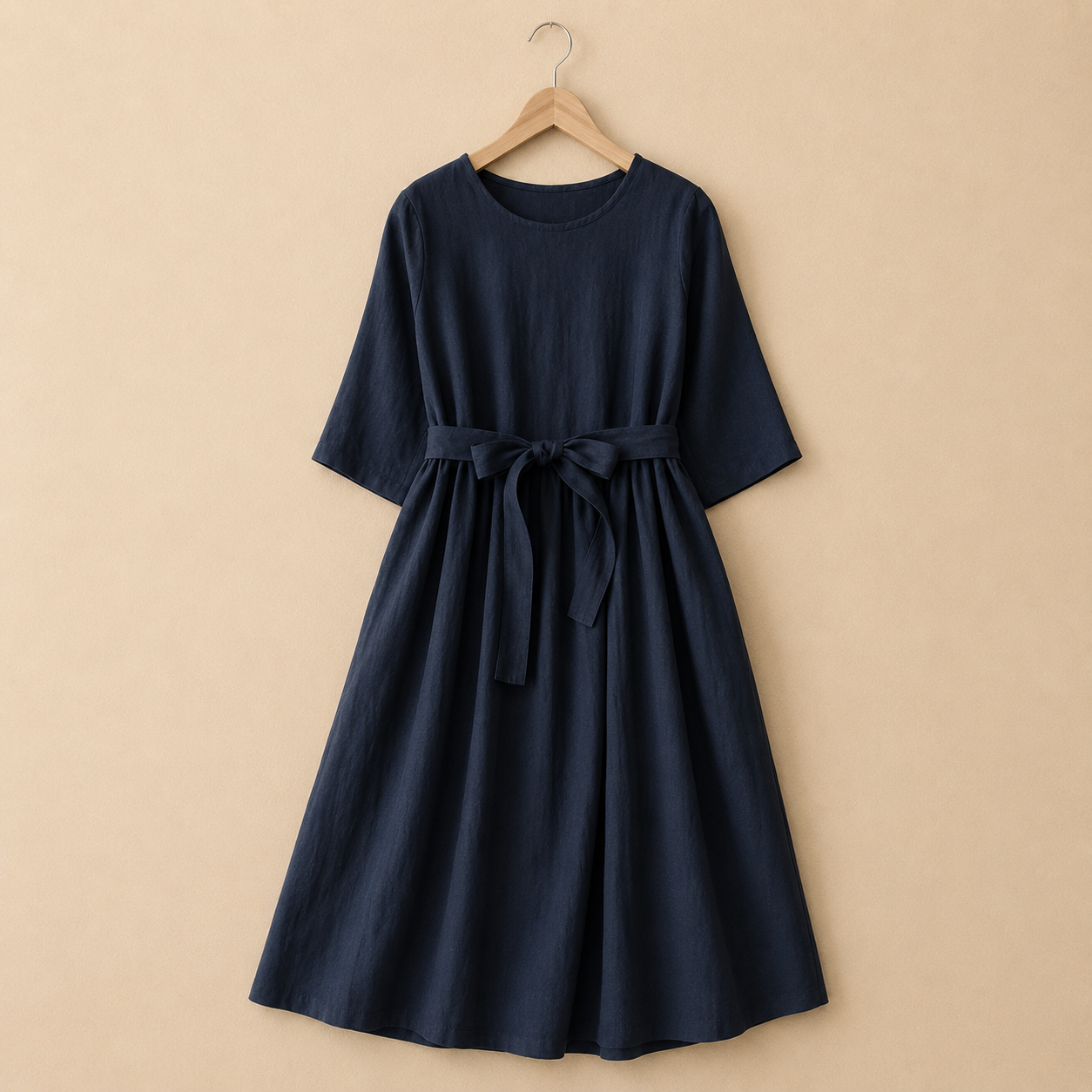 Delphine Cotton Linen Midi Dress