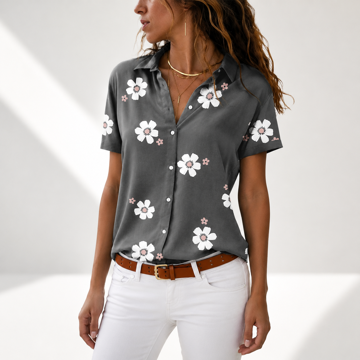 Amelie Floral Button Shirt