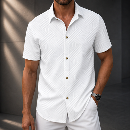 Riviera Textured Button-Up