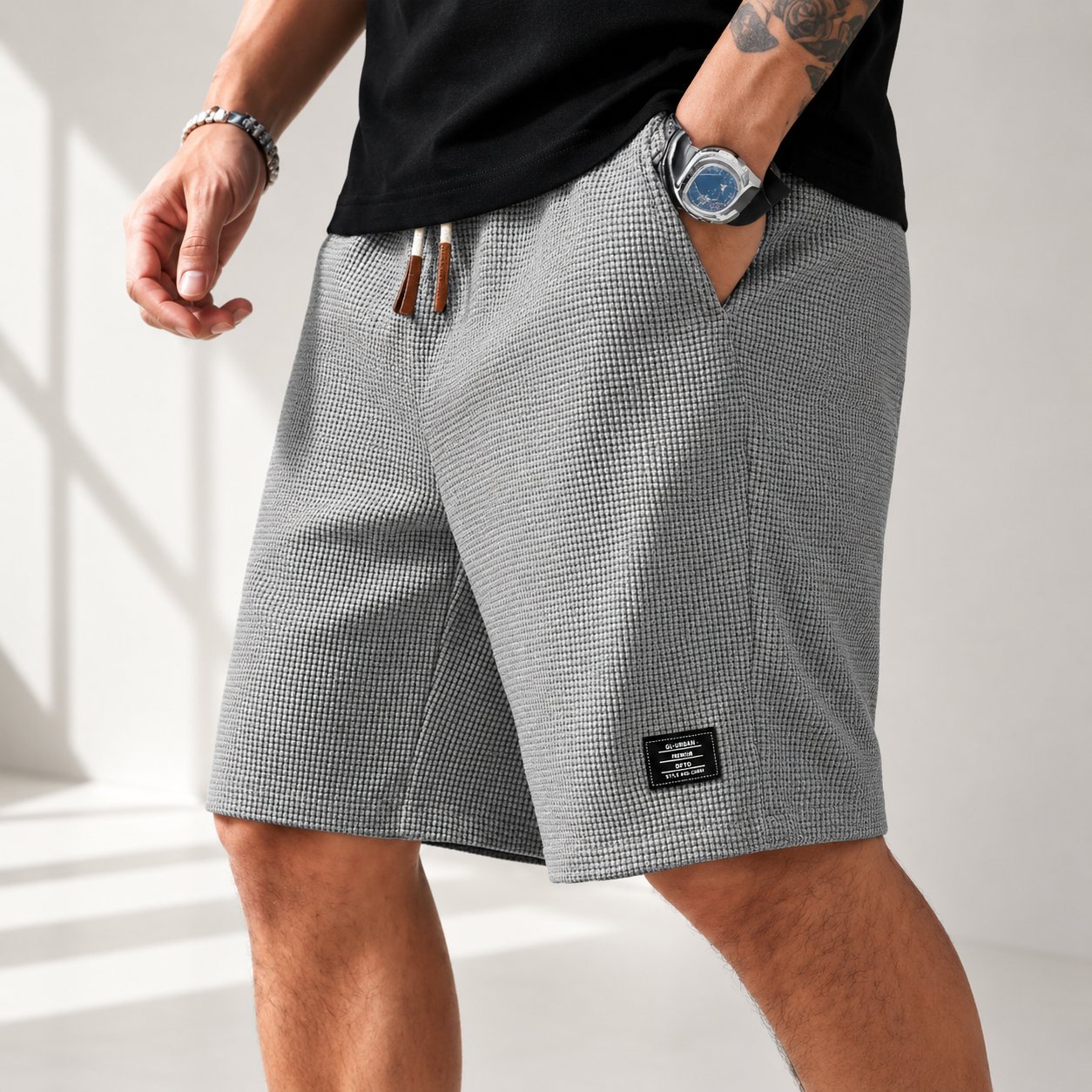 Lennox Waffle Knit Shorts