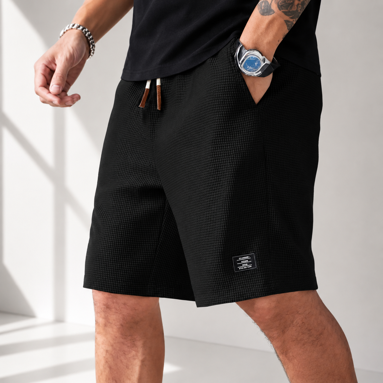 Lennox Waffle Knit Shorts