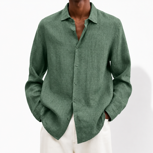 Mark Cotton Linen Button Up