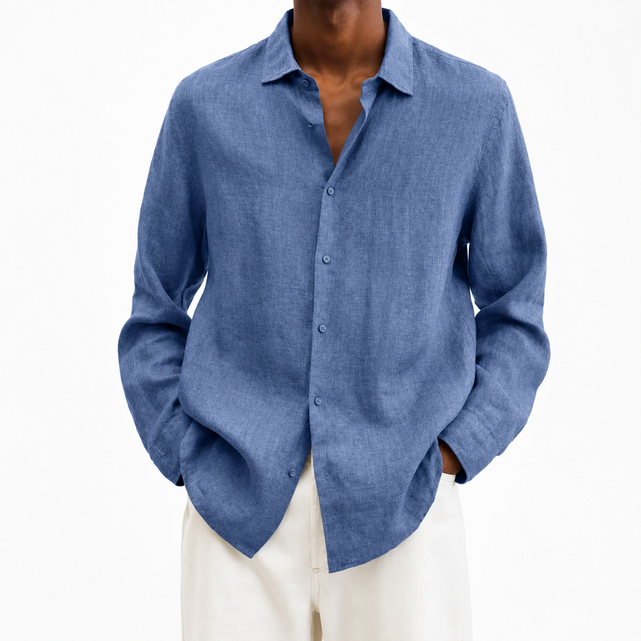 Mark Cotton Linen Button Up
