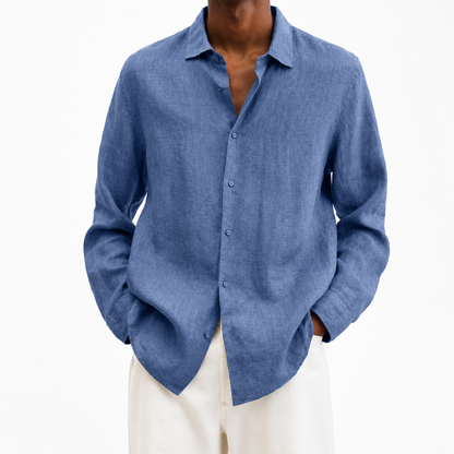 Mark Cotton Linen Button Up