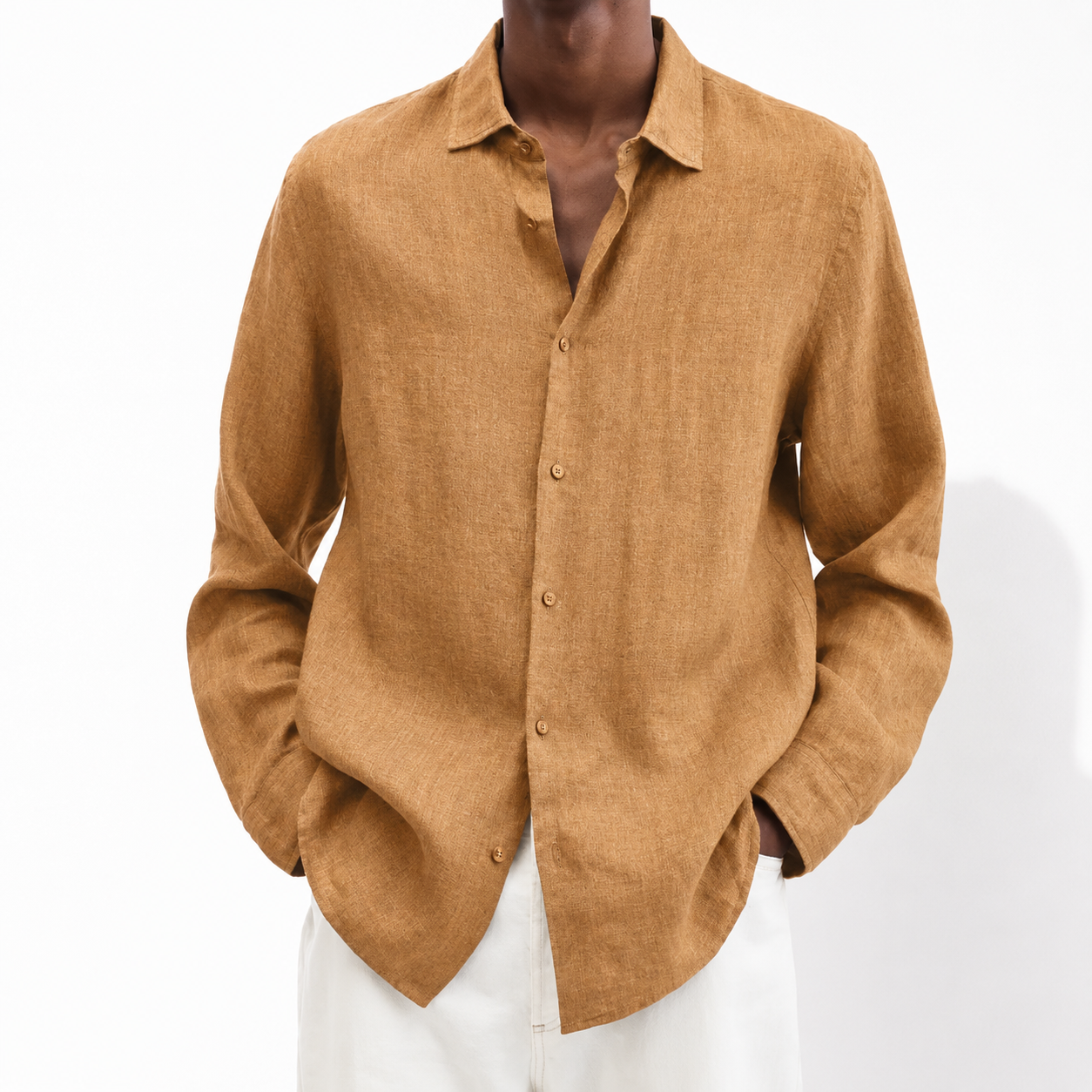 Mark Cotton Linen Button Up