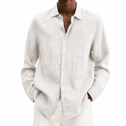 Mark Cotton Linen Button Up