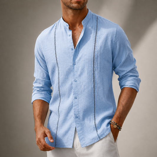 Harrison Cotton Linen Button Up