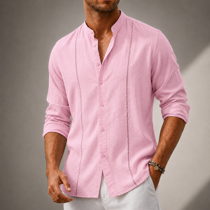 Harrison Cotton Linen Button Up