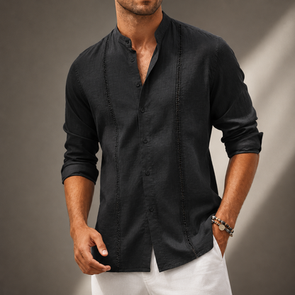 Harrison Cotton Linen Button Up