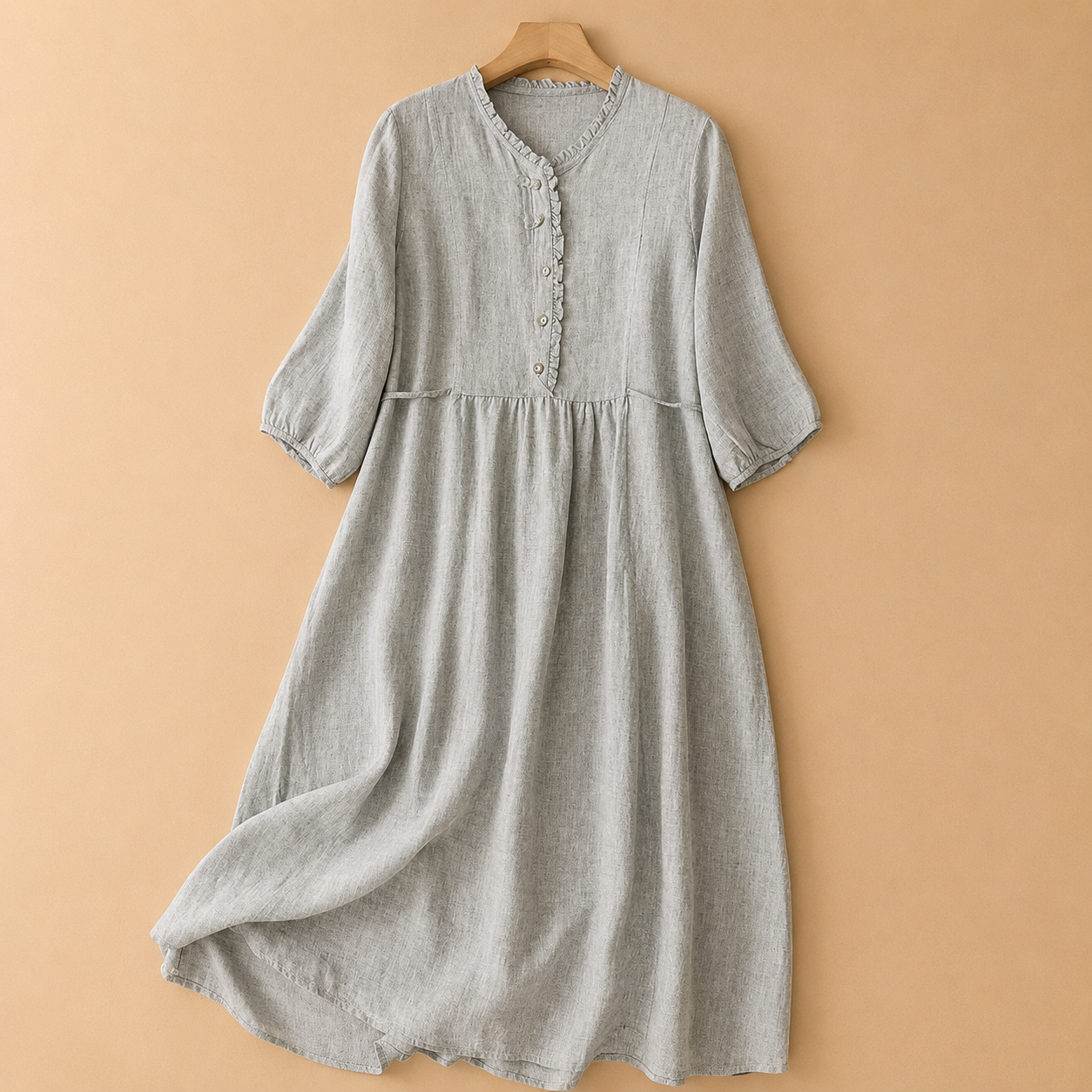 Evienne Relaxed Sleeve Midi Dress
