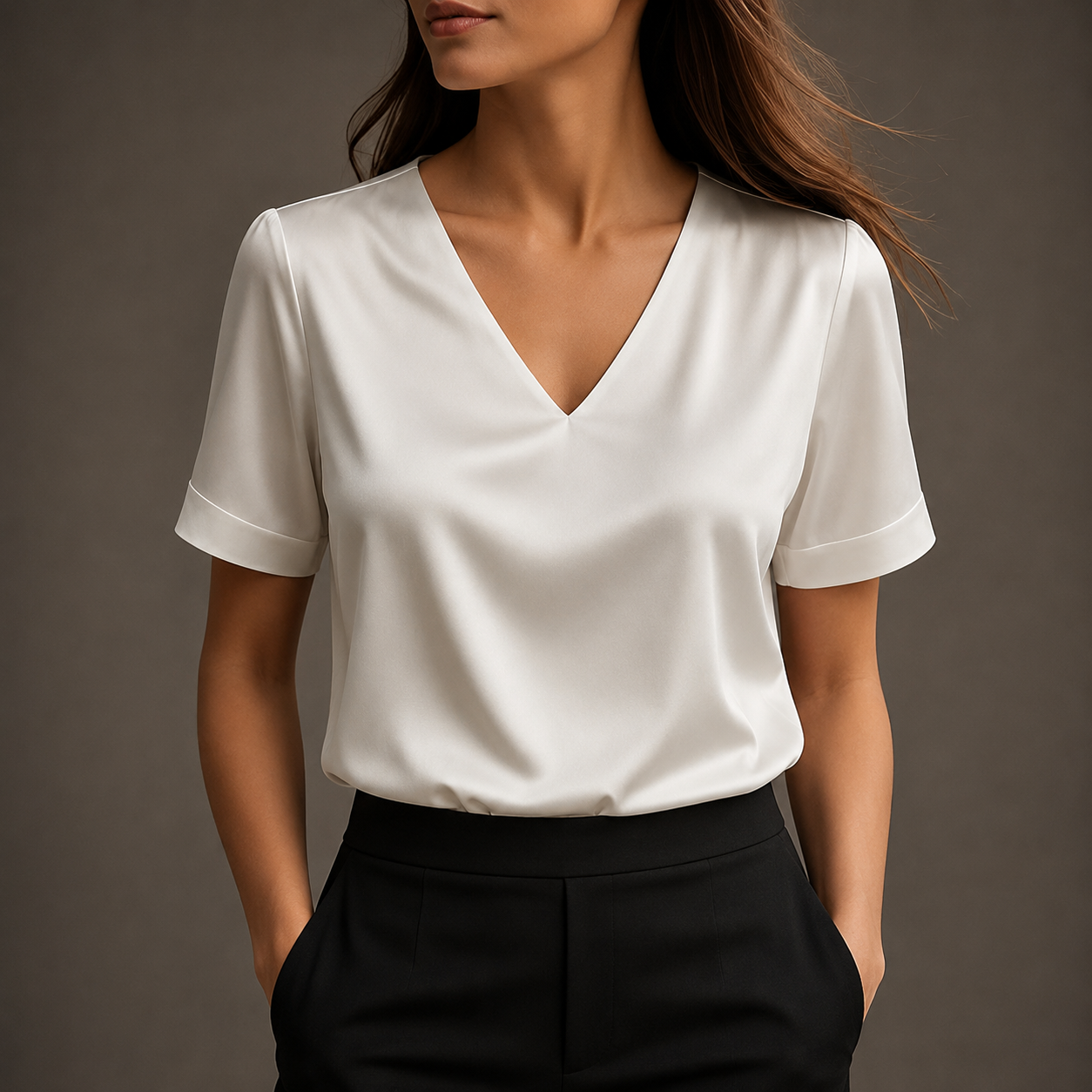 Audrey V-Neck Blouse