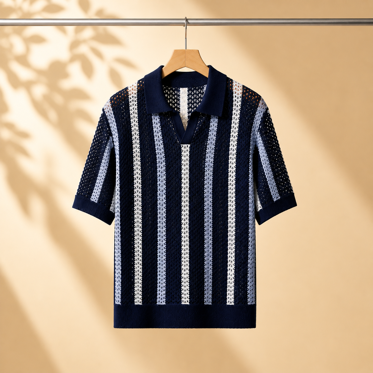 Capri Knit Stripe Polo Shirt
