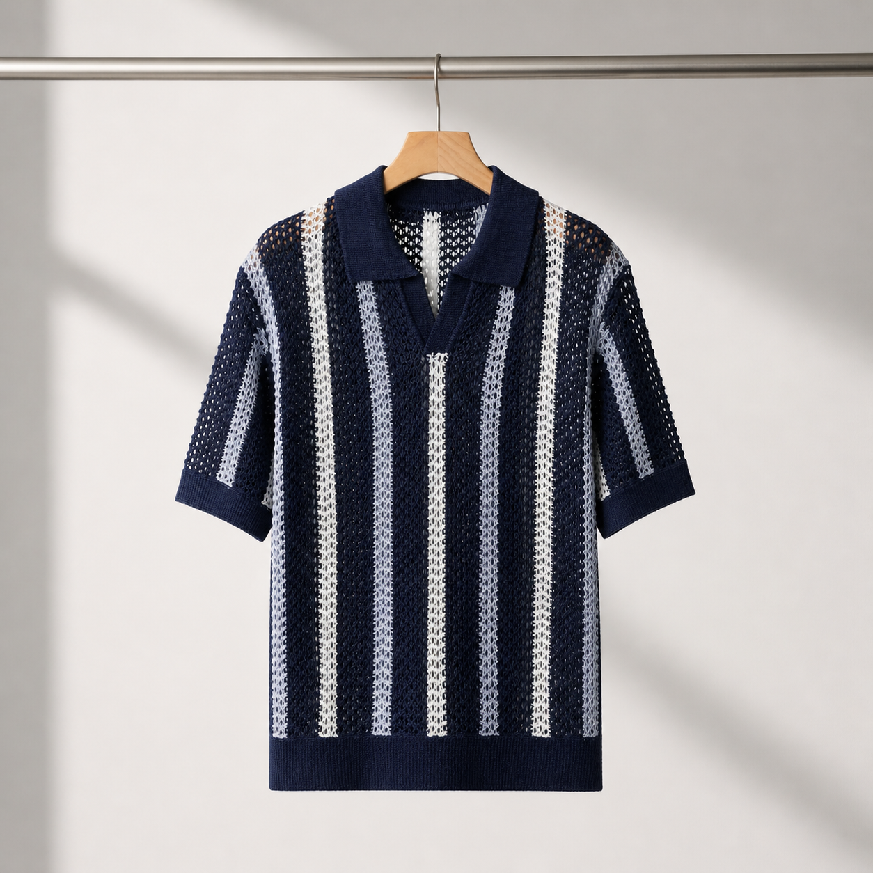 Capri Knit Stripe Polo Shirt