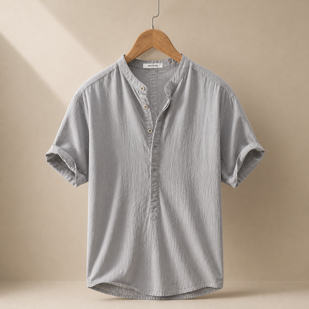 Luca Cotton Linen Henley